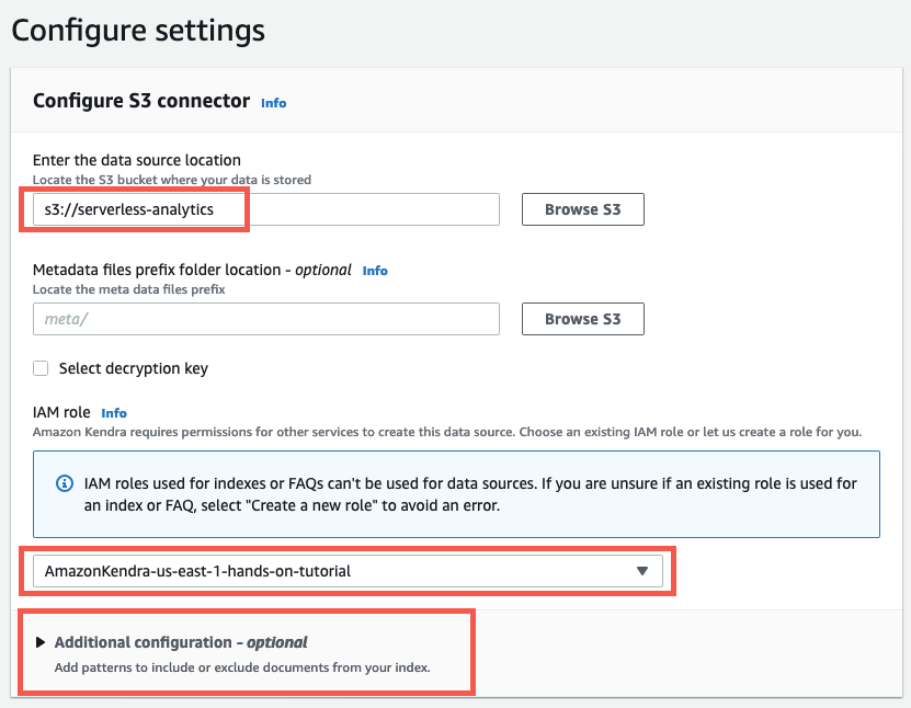 Create and query an index with Amazon Kendra
